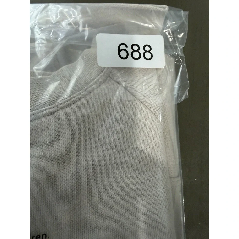 Nike Cotton Terrycloth Lined‎ Logo Embossed Crew Neck Pullover Sweatshirt Large